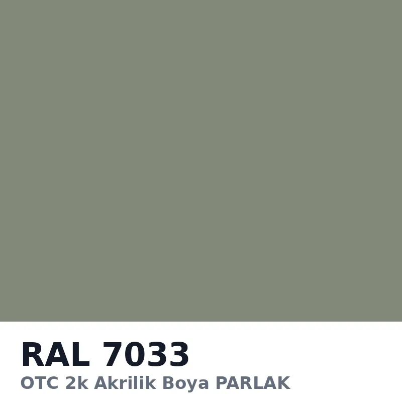 OTC 2k Akrilik Boya PARLAK 16 Kg RAL7033