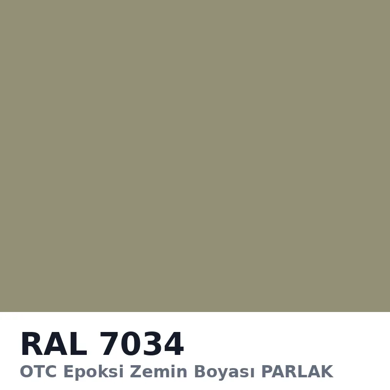 OTC Epoksi Zemin Boyası PARLAK 20kg + 4kg Takım RAL7034