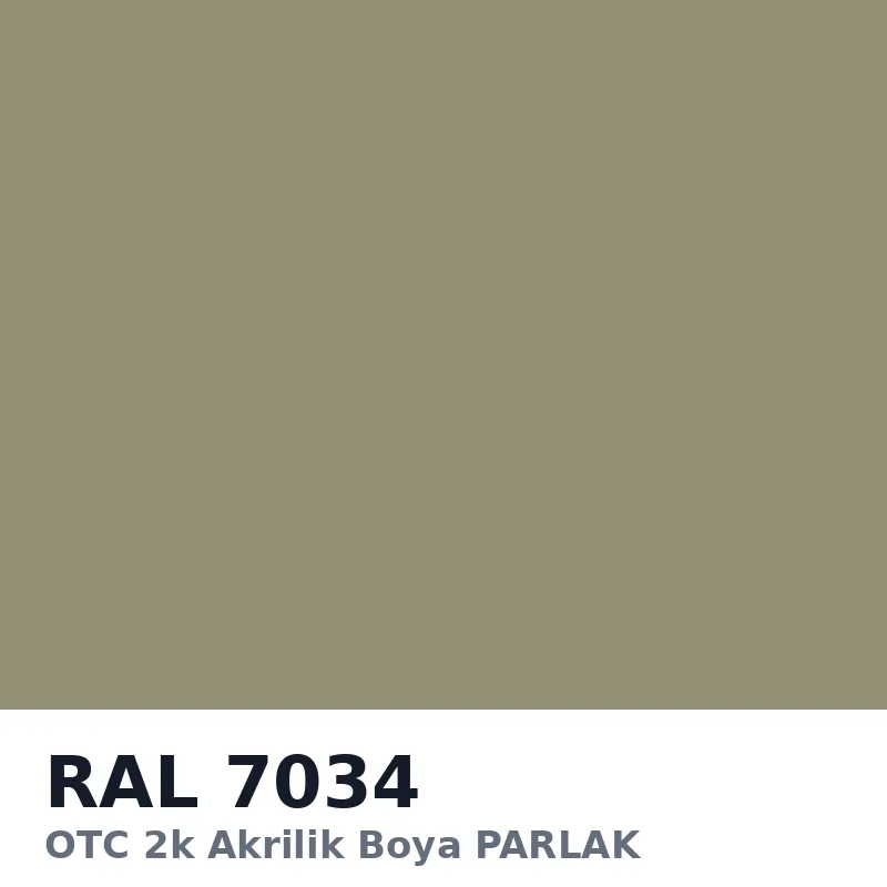 OTC 2k Akrilik Boya PARLAK 16 Kg RAL7034