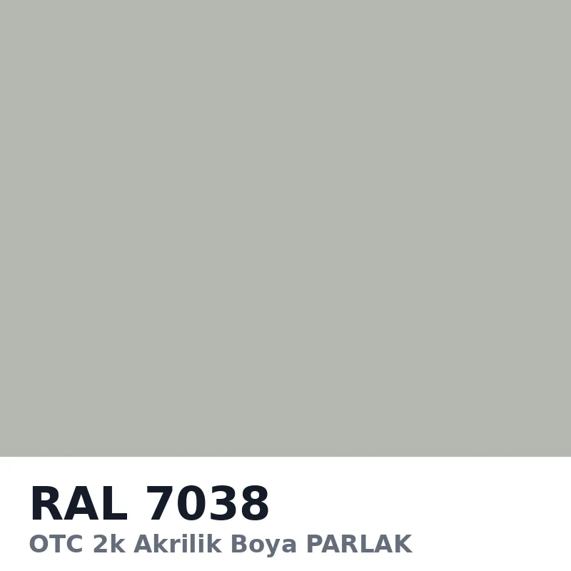 OTC 2k Akrilik Boya PARLAK 16 Kg RAL7038