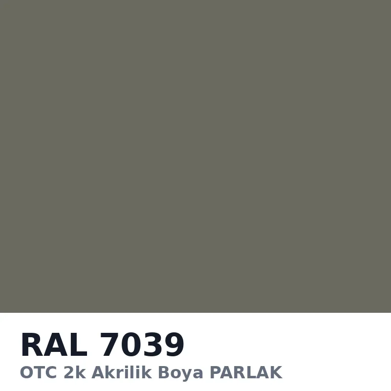 OTC 2k Akrilik Boya PARLAK 16 Kg RAL7039