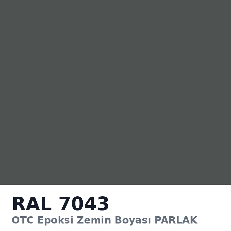 OTC Epoksi Zemin Boyası PARLAK 20kg + 4kg Takım RAL7043