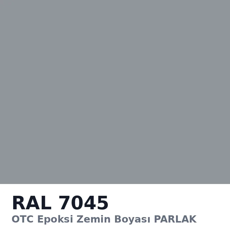 OTC Epoksi Zemin Boyası PARLAK 20kg + 4kg Takım RAL7045