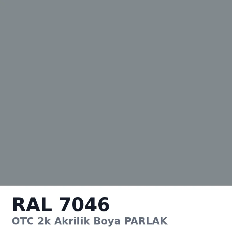 OTC 2k Akrilik Boya PARLAK 16 Kg RAL7046