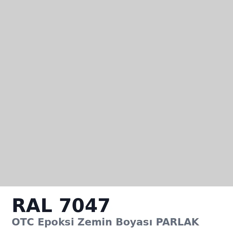OTC Epoksi Zemin Boyası PARLAK 20kg + 4kg Takım RAL7047