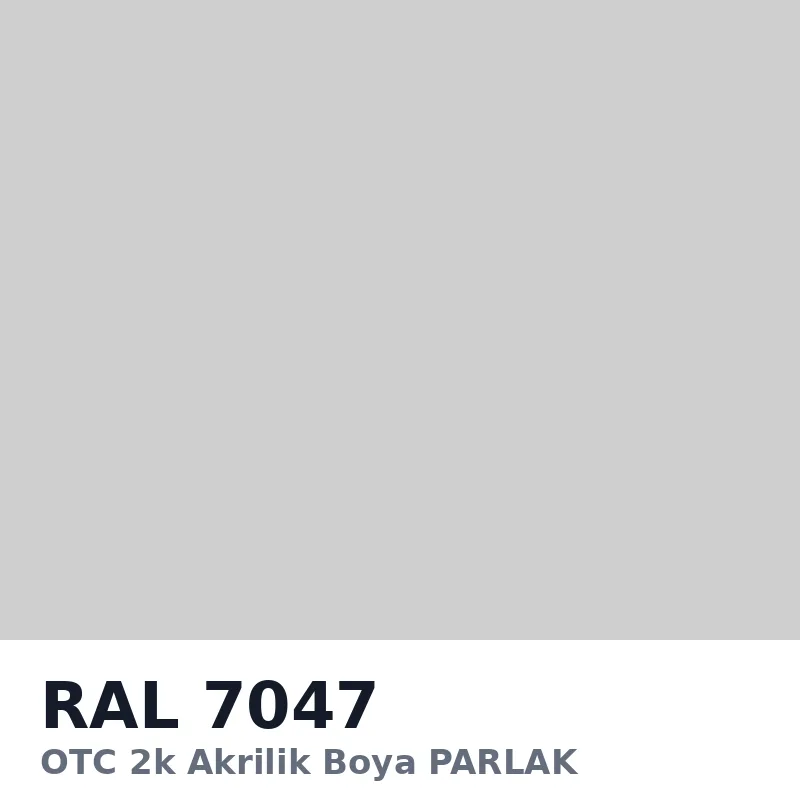 OTC 2k Akrilik Boya PARLAK 16 Kg RAL7047