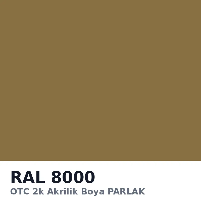 OTC 2k Akrilik Boya PARLAK 16 Kg RAL8000