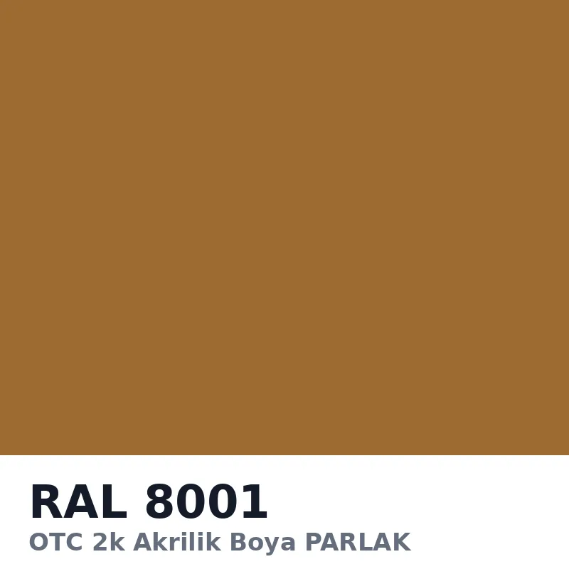 OTC 2k Akrilik Boya PARLAK 16 Kg RAL8001