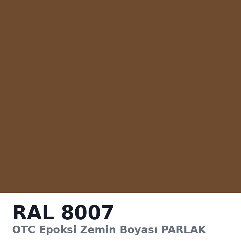 OTC Epoksi Zemin Boyası PARLAK 20kg + 4kg Takım RAL8007