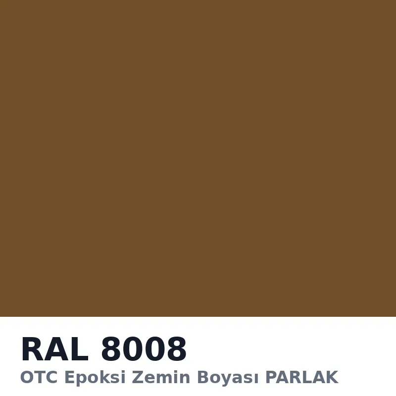 OTC Epoksi Zemin Boyası PARLAK 20kg + 4kg Takım RAL8008