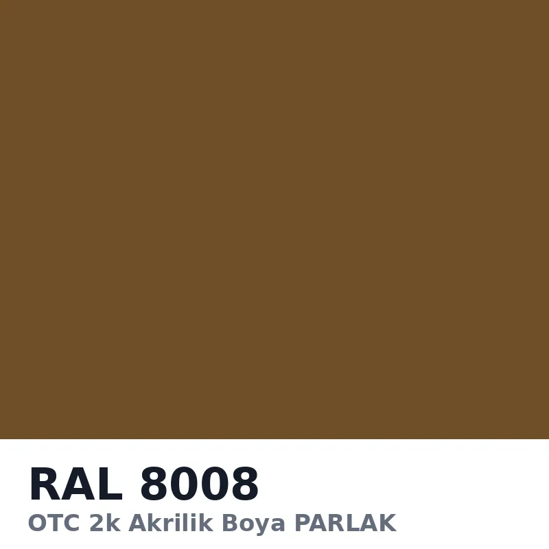 OTC 2k Akrilik Boya PARLAK 16 Kg RAL8008