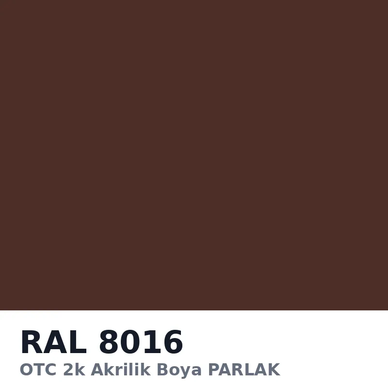 OTC 2k Akrilik Boya PARLAK 16 Kg RAL8016