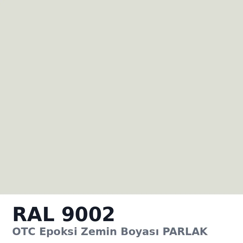 OTC Epoksi Zemin Boyası PARLAK 20kg + 4kg Takım RAL9002