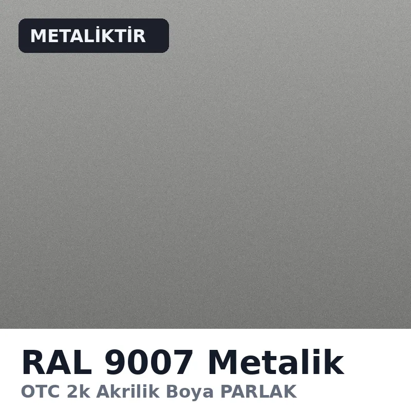 OTC 2k Akrilik Boya PARLAK 16 Kg RAL9007