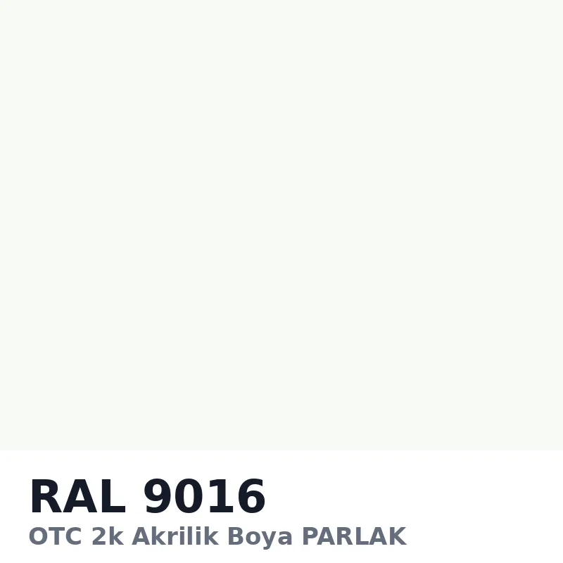 OTC 2k Akrilik Boya PARLAK 16 Kg RAL9016