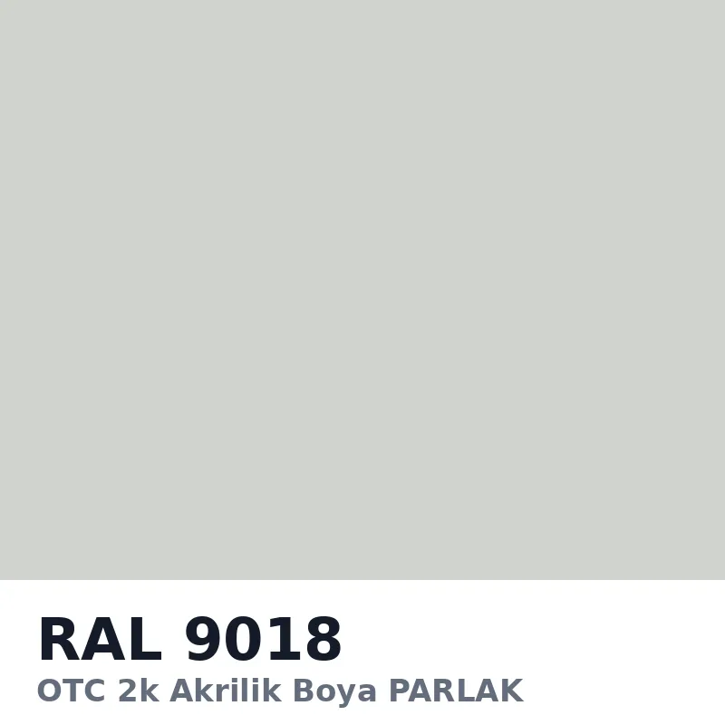 OTC 2k Akrilik Boya PARLAK 16 Kg RAL9018